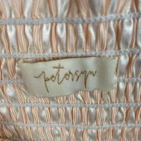 Petersyn Pink And White Cherish Striped Smocked Maxi Dress - Picture 6 of 8